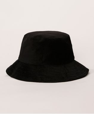 Bucket-Hat-Feminino-de-Veludo-Cotele-Preto-9982830-Preto_1