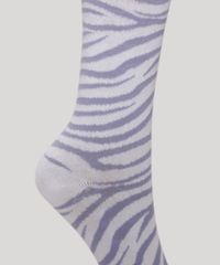 Meia-Feminina-Cano-Alto-Estampada-de-Animal-Print-de-Zebra-Lilas-9986917-Lilas_3