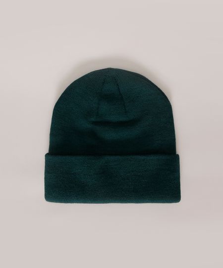 Gorro-de-Trico-Masculino-Basico-Curto-Verde-Escuro-9801876-Verde_Escuro_1