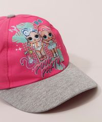 Bone-Infantil-Aba-Curva-LOL-com-Brilho-Rosa-9947990-Rosa_2