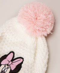 Kit-Gorro-de-Trico-Infantil-Minnie---Luva-Branco-9973210-Branco_4
