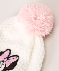 Kit-Gorro-de-Trico-Infantil-Minnie---Luva-Branco-9973210-Branco_5