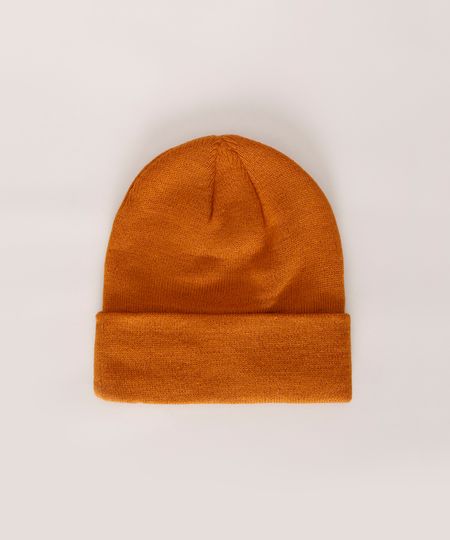 Gorro-de-Trico-Masculino-Basico-Curto-Laranja-9801876-Laranja_1