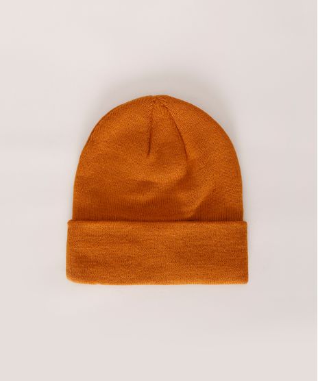 Gorro-de-Trico-Masculino-Basico-Curto-Laranja-9801876-Laranja_1
