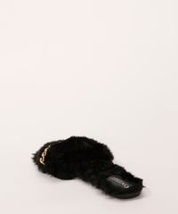 Rasteirinha-Feminina-Slide-Oneself-de-Pelo-Preta-9987304-Preto_4
