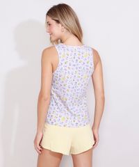 Pijama-Feminino-Regata-Estampado-Woodstock-Snoopy-Cinza-Mescla-9974712-Cinza_Mescla_2