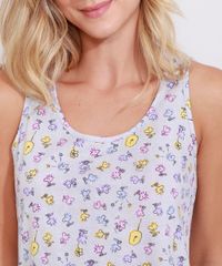 Pijama-Feminino-Regata-Estampado-Woodstock-Snoopy-Cinza-Mescla-9974712-Cinza_Mescla_3