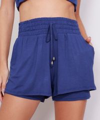 Short-Feminino-Esportivo-Ace-com-Sobreposicao-e-Bolsos-Azul-Marinho-9978917-Azul_Marinho_1