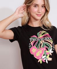 Camiseta-Feminina-Manga-Curta--Tropicaya--Decote-Redondo-Preta-9990245-Preto_5 Camiseta-Feminina-Manga-Curta--Tropicaya--Decote-Redondo-Preta-9990245-Preto_5