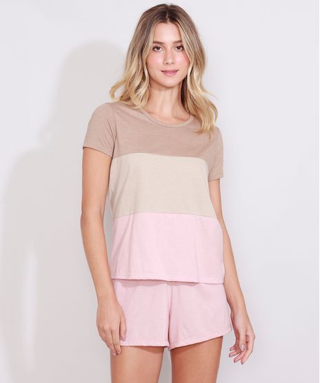 Pijama-Feminino-Manga-Curta-com-Recortes-Rosa-9976894-Rosa_1