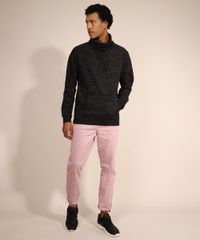 Blusa-de-Moletom-Masculina-com-Bolso-Canguru-Gola-Alta-Preta-9799249-Preto_3