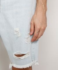 Bermuda-Jeans-Masculina-Slim-Destroyed-Azul-Claro-9978688-Azul_Claro_6