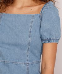 Vestido-Jeans-Feminino-Curto-com-Recortes-Manga-Bufante-Azul-Medio-9978881-Azul_Medio_5