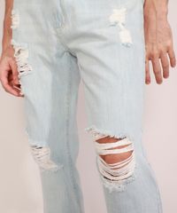 Calca-Jeans-Masculina-Tapered-Destroyed-Azul-Claro-9978685-Azul_Claro_6