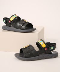 Papete-Infantil-Grendene-Lucas-Neto-Preta-9986773-Preto_1