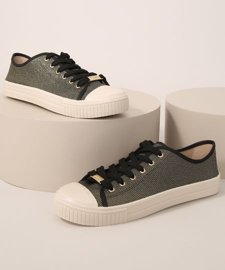 Tenis-Feminino-Moleca-com-Lurex-Preto-9986654-Preto_1 Tenis-Feminino-Moleca-com-Lurex-Preto-9986654-Preto_1