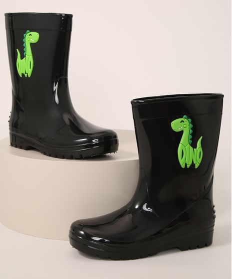 Galocha-Infantil-LueLua-Dinossauro-Preta-9987637-Preto_1