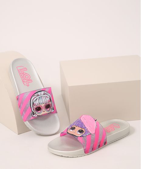 Chinelo-Infantil-Slide-Grendene-LOL-Surprise-cinza-9986831-Cinza_1