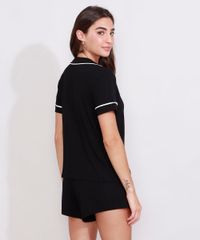 Pijama-Feminino-Camisa-Manga-Curta-com-Vivo-Contrastante-Preto-9984850-Preto_2