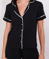 Pijama-Feminino-Camisa-Manga-Curta-com-Vivo-Contrastante-Preto-9984850-Preto_4
