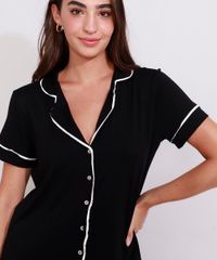 Pijama-Feminino-Camisa-Manga-Curta-com-Vivo-Contrastante-Preto-9984850-Preto_6