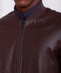 Jaqueta-Bomber-Masculina-Slim-com-Micro-Furos-e-Bolsos-Vinho-9783162-Vinho_4