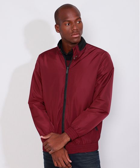 Jaqueta-Bomber-Masculina-Slim-com-Bolsos-Vinho-9816123-Vinho_1