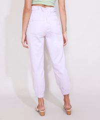 Calca-de-Sarja-Feminina-Mom-Jogger-Clochard-Cintura-Super-Alta-Lilas-9984768-Lilas_2