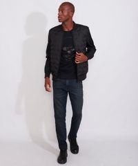 Camiseta-Masculina-Slim-Manga-Curta-Caveira-Metalizada-com-Relevo-Gola-Careca-Preta-9982997-Preto_3