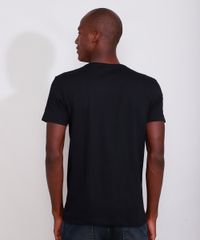 Camiseta-Masculina-Slim-Manga-Curta-Caveira-Metalizada-com-Relevo-Gola-Careca-Preta-9982997-Preto_4