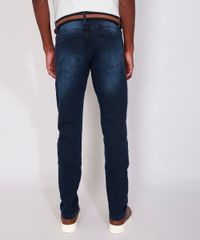 Calca-Jeans-Masculina-Slim-com-Cinto-Azul-Escuro-9985976-Azul_Escuro_2