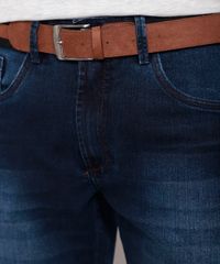 Calca-Jeans-Masculina-Slim-com-Cinto-Azul-Escuro-9985976-Azul_Escuro_4