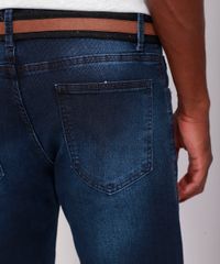 Calca-Jeans-Masculina-Slim-com-Cinto-Azul-Escuro-9985976-Azul_Escuro_5