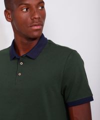 Polo-Masculina-Tradicional-Maquinetada-Manga-Curta-Verde-Escuro-9981328-Verde_Escuro_5
