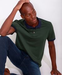 Polo-Masculina-Tradicional-Maquinetada-Manga-Curta-Verde-Escuro-9981328-Verde_Escuro_6