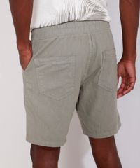 Bermuda-Masculina-Reta-com-Cordao-e-Bolsos-Verde-Militar-9982441-Verde_Militar_2