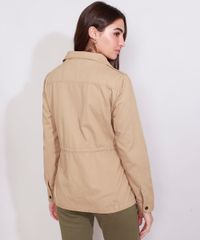 Parka-de-Sarja-Feminina-com-Bolsos-e-Cordao-Gola-Alta-Bege-9969656-Bege_2