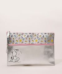 Necessaire-Feminina-Snoopy-Prateada-9985521-Prateada_1