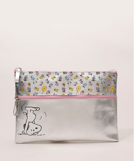 Necessaire-Feminina-Snoopy-Prateada-9985521-Prateada_1
