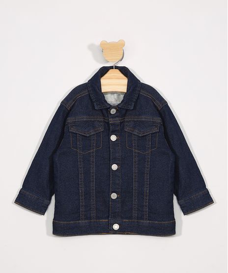 Jaqueta-Jeans-Infantil-com-Bolsos-Azul-Escuro-9979529-Azul_Escuro_1