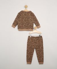 Conjunto-de-Moletom-Infantil-Blusa-Estampada-Animal-Print-de-Onca-Minnie---Calca-Jogger-Marrom-9976545-Marrom_3