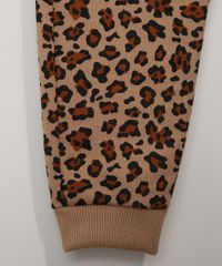 Conjunto-de-Moletom-Infantil-Blusa-Estampada-Animal-Print-de-Onca-Minnie---Calca-Jogger-Marrom-9976545-Marrom_4