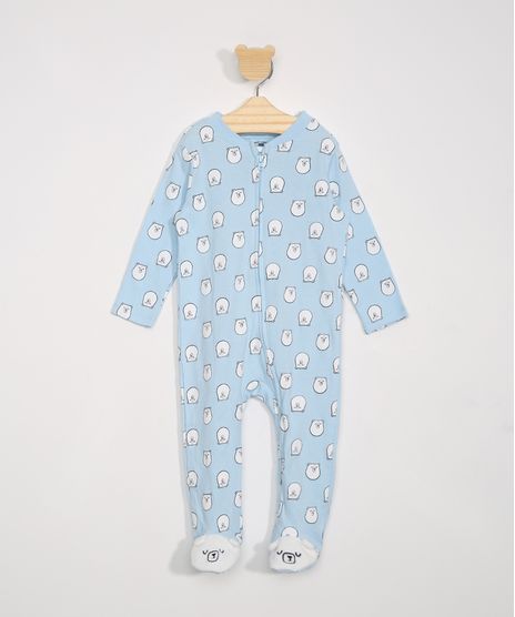Macacao-Infantil-Manga-Longa-Estampado-de-Urso-Polar--Azul-Claro-9970955-Azul_Claro_1