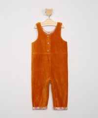 Conjunto-Blusa-Infantil-Manga-Longa-Branca---Macacao-de-Veludo-Cotele-Marrom-9971716-Marrom_6