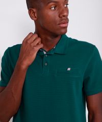 Polo-Masculina-Comfort-com-Bolso-Manga-Curta-Verde-Escuro-9640963-Verde_Escuro_5