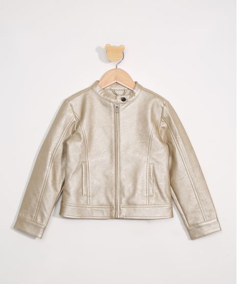 Jaqueta-Biker-Infantil-com-Bolsos-Dourada-9972351-Dourado_1