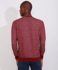 Blusa-de-Moletom-Masculina-com-Veludo-Cotele-Gola-Careca-Vinho-9784437-Vinho_2