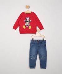 Blusa-de-Moletom-Infantil-Mickey-e-Minnie-Estampado-de-Poa-com-Paetes-Vermelha-9977690-Vermelho_3