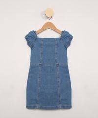 Vestido-Jeans-Infantil-Manga-Bufante-Curta-Azul-Medio-9983161-Azul_Medio_1