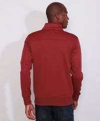 Jaqueta-Bomber-Masculina-Slim-com-Recortes-e-Bolsos-de-Ziper-Gola-Alta-Vinho-8836223-Vinho_2